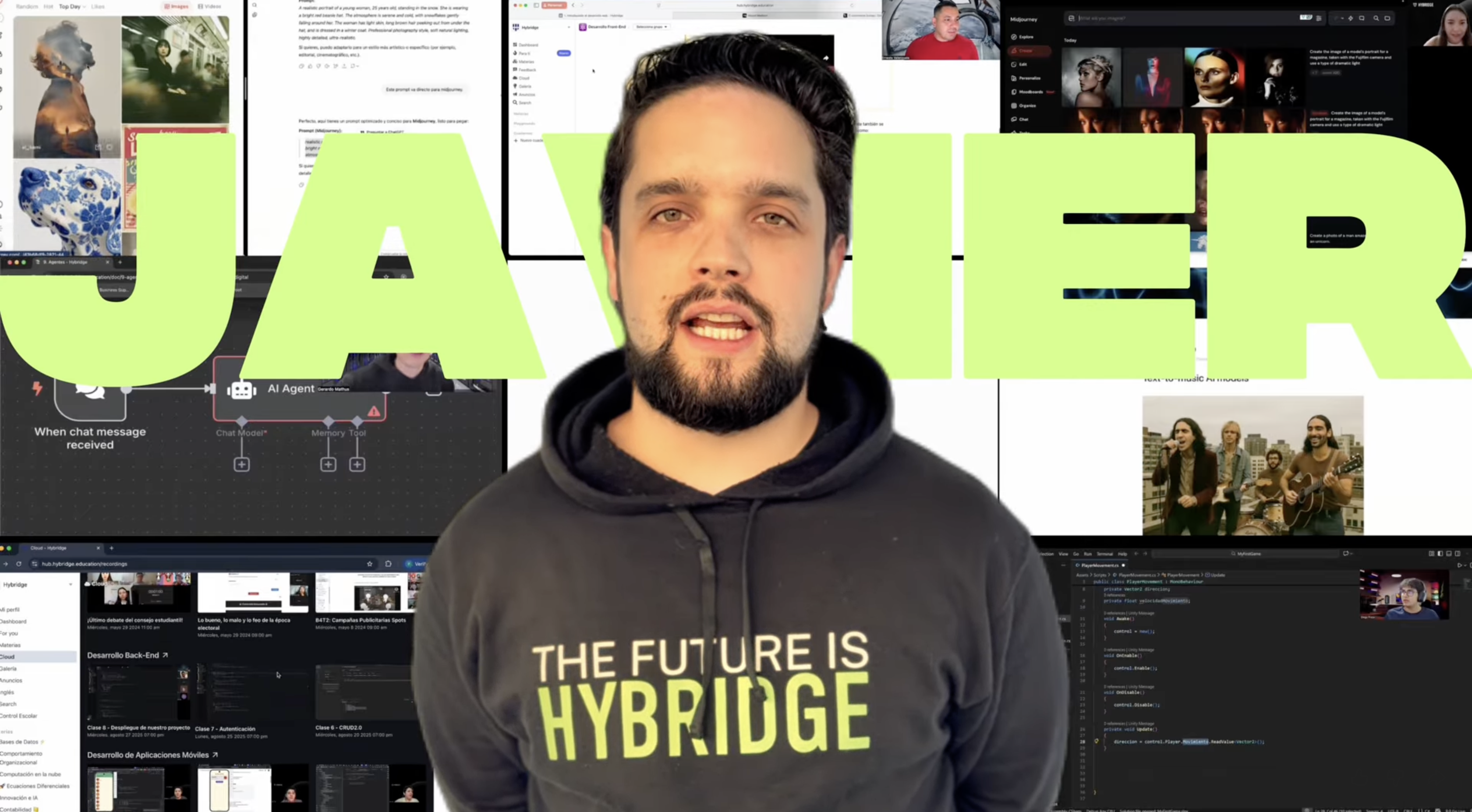 Universidad en línea: la historia de Javier y su camino en Ingeniería en Inteligencia Artificial en Hybridge